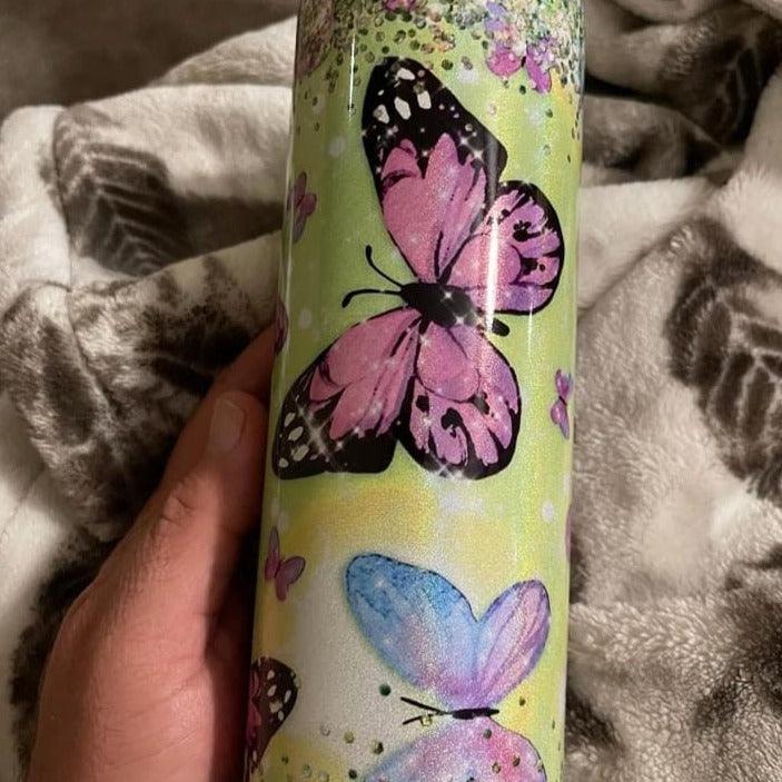 20oz Skinny Tumbler Glitter Shimmer - Image 2