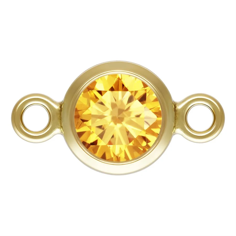Birthstone Connectors, Gold Filled 14k, 4mm, For Permanent Jewelry - Image 12