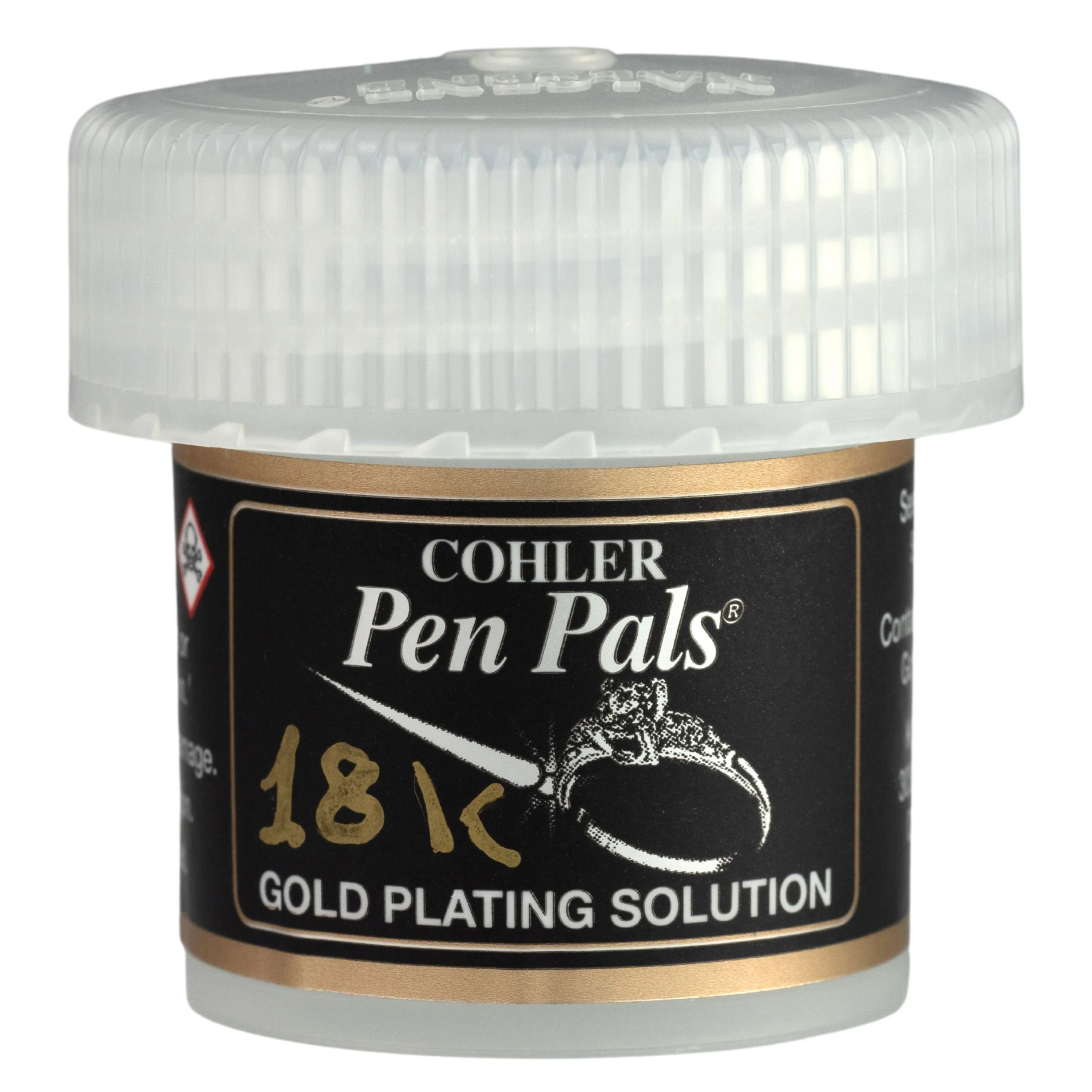 Cohler Gold Pen Plating Solution, 1oz jar, by Krohn Industries - Image 2