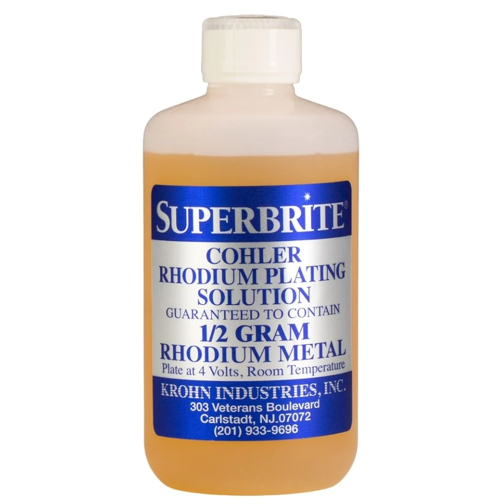 Cohler Superbrite Rhodium "White Gold" Bath Plating Solution - Image 2