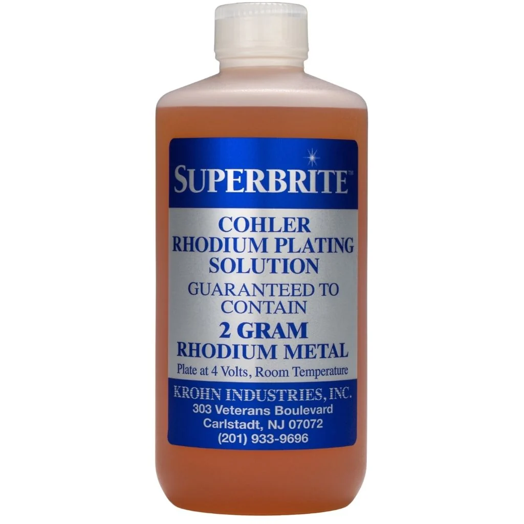 Cohler Superbrite Rhodium "White Gold" Bath Plating Solution - Image 3