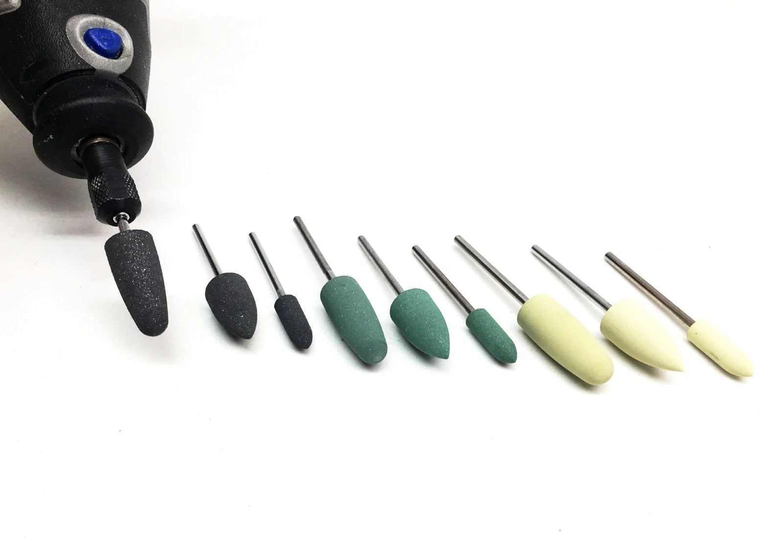 Diamond Rubber Polisher Bullet Set (9 piece set) - Image 2