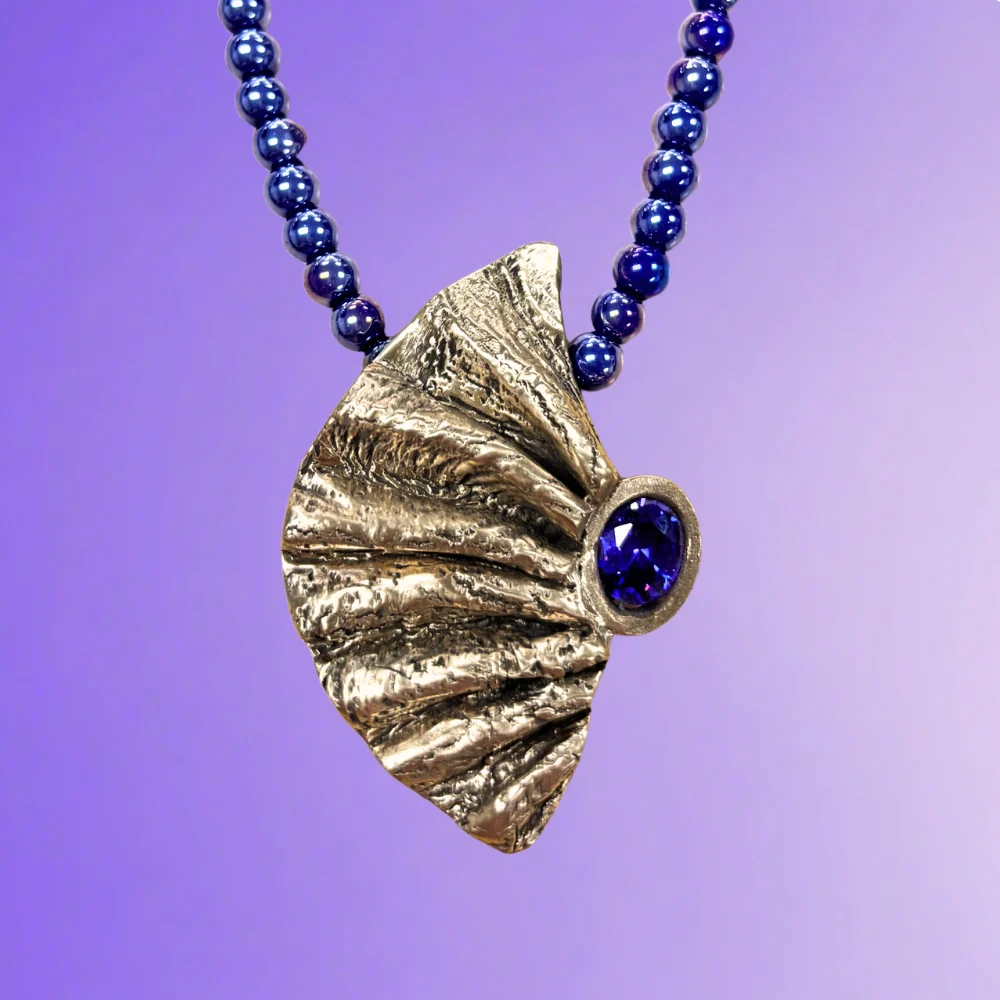 Dramatic Fan Fold Bronze Pendant Class with Carrie Story 8-28-26 In Person and Online - Image 3