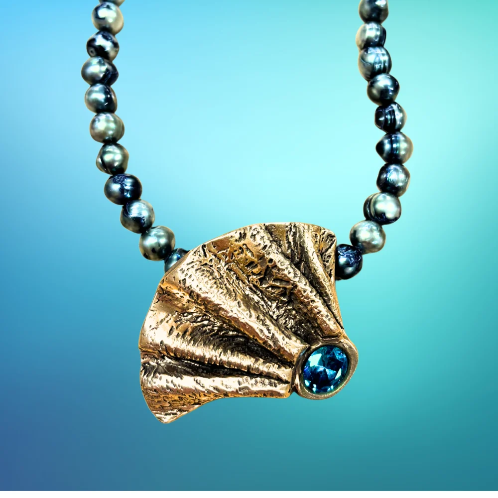 Dramatic Fan Fold Bronze Pendant Class with Carrie Story 8-28-26 In Person and Online - Image 7