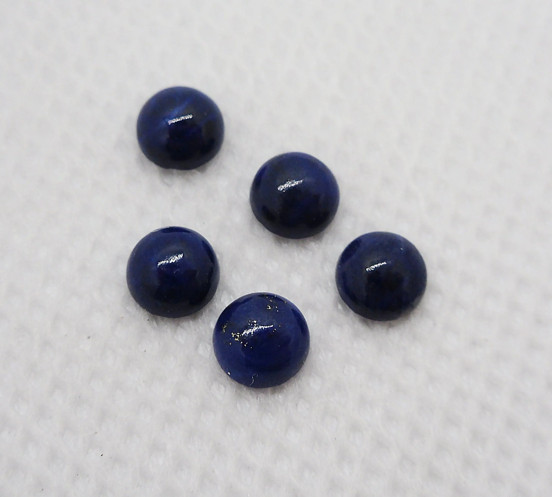 Lapis Lazuli Cabochon Round 4mm - Image 2