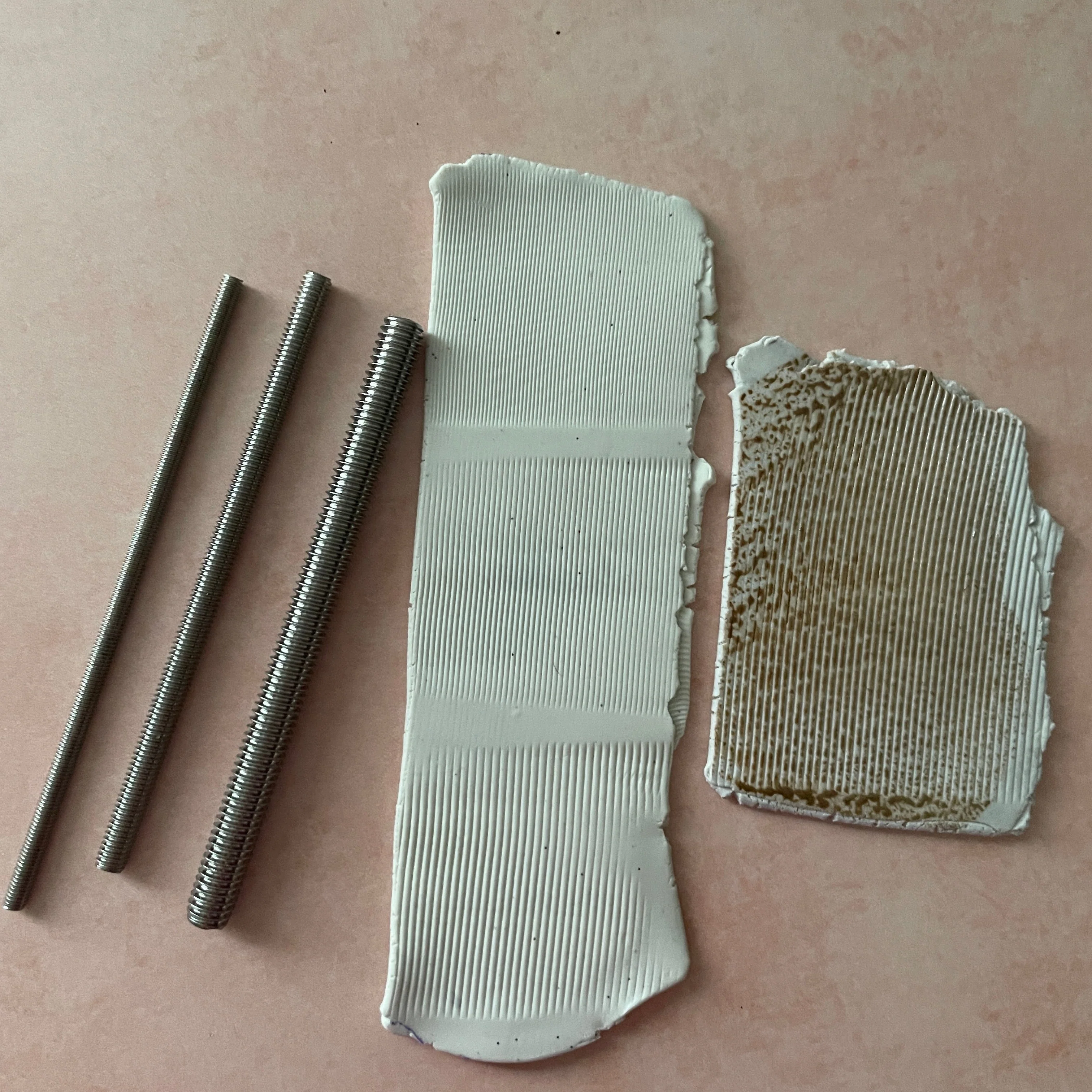 Metal Rods Set of 3 threaded Tools for polymer clay sculpting and texture wand - Image 4
