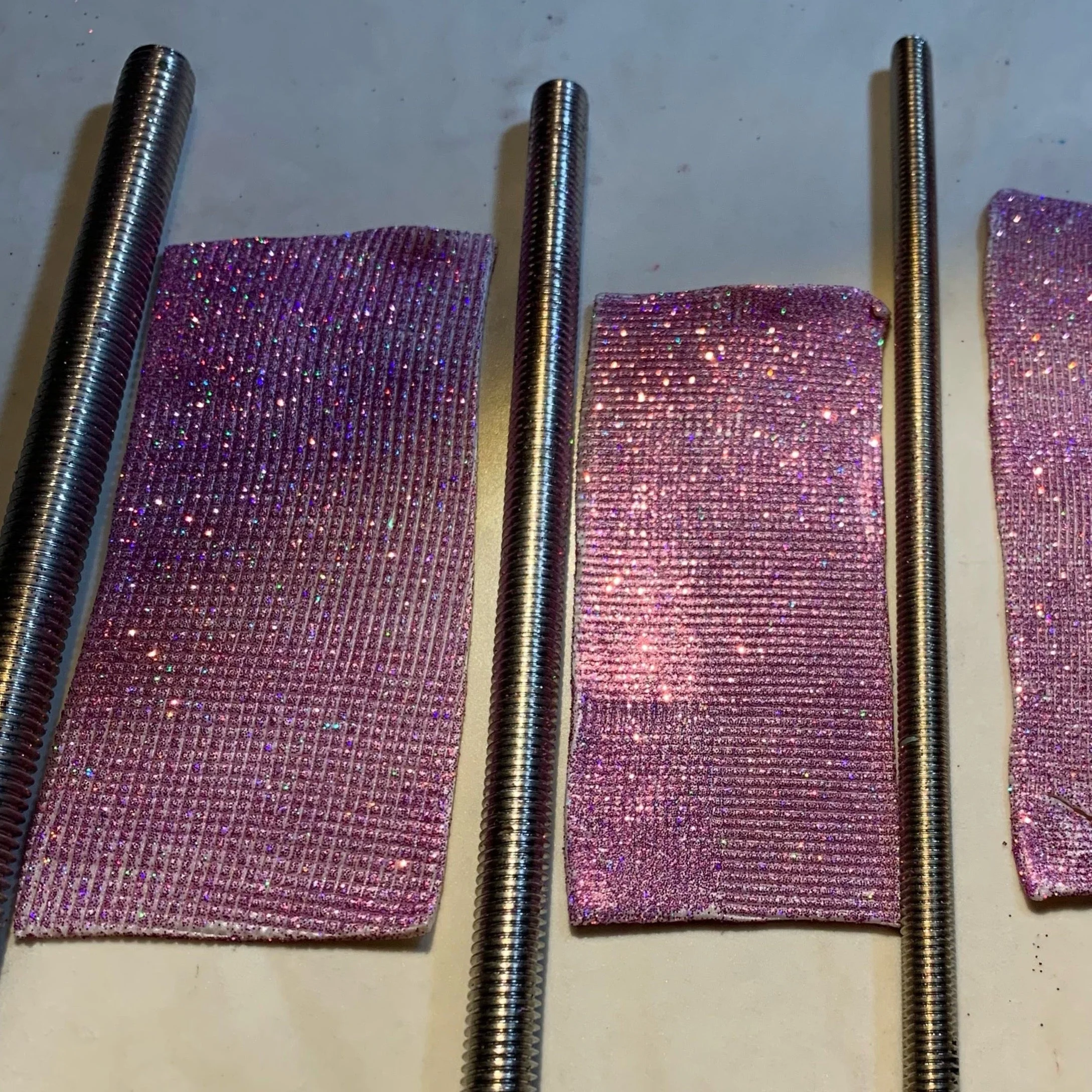 Metal Rods Set of 3 threaded Tools for polymer clay sculpting and texture wand - Image 5