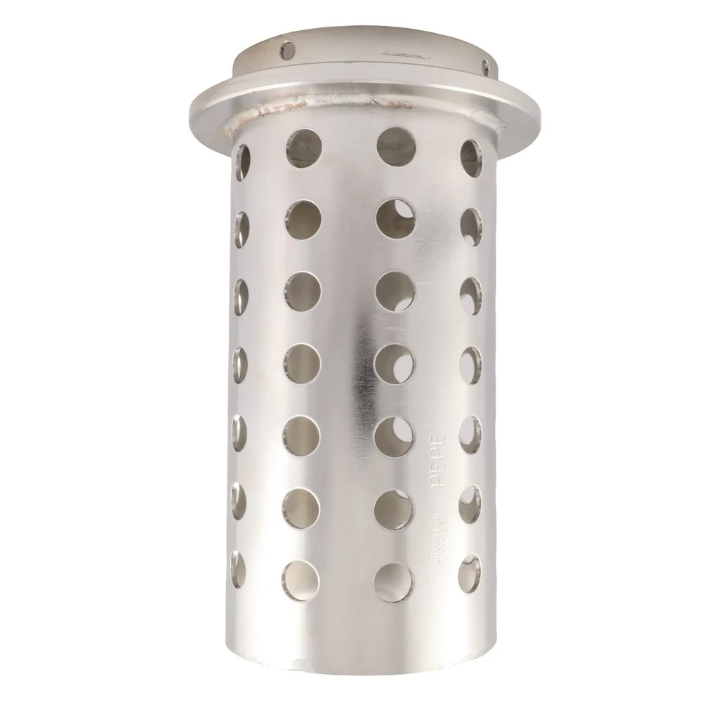 Perforated Stainless Steel Casting Flasks (4" x 8 1/2", Flanged) - Large