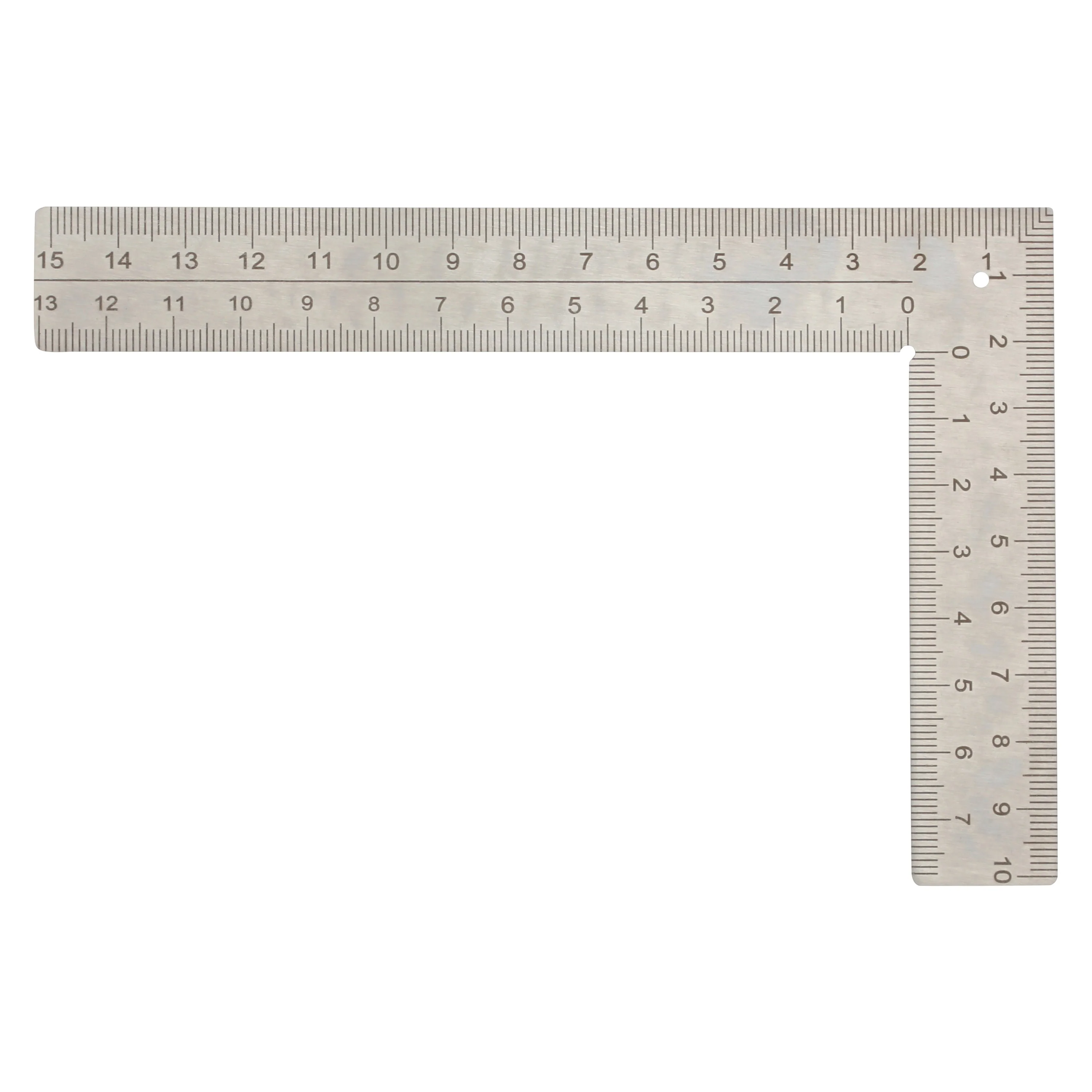 Square Metric Ruler for Metalsmiths and Jewelers, Stainless Steel, 90° - Image 3