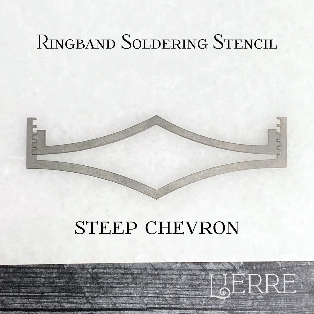 Steep Chevron Ring Band Soldering Stencils - Image 10